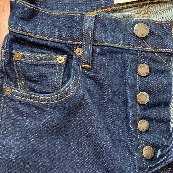 Aritzia Denim Forum The Yoko High Rise Slim Jeans Size 25 26L Dark Wash - Picture 6 of 12